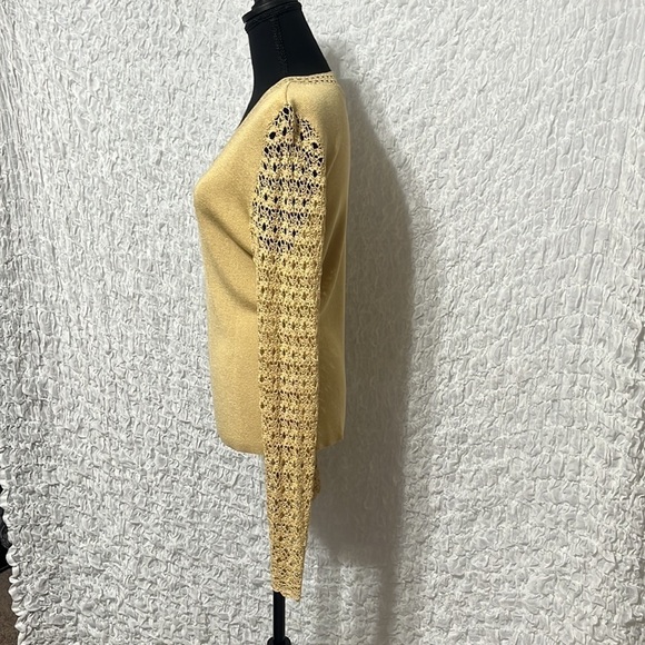 JULIANA SILK BLEND KNIT WOMENS SWEATER SIZE L - Picture 5 of 8